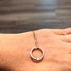 10K White Gold Necklace with 1/4 CT of diamonds (Helzberg Diamonds)